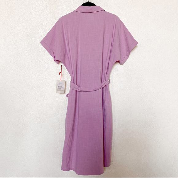 The Good Jane Lilac Field Belted Dress Sample Size Medium - Picture 10 of 10
